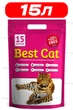 Наполнитель для кошачьего туалета cиликагелевый 15.0 Л Best Cat Pink - изображение 1