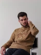 Рубашка-вышиванка мужская с узором Dibrova Чарівна стихія DBRS-60-br 48 Коричневая (7710000000018) - изображение 3
