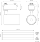 Набір для освітлення DPM X-Line LED трековий 4 x 5 W чорний (STR-4X5W-B) - зображення 6