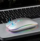 Беспроводная компьютерная мышь OLOPKY Bluetooth + 2.4G с индикатором заряда, светло-серый (79394976) - изображение 2