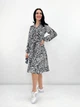 Повседневное женское платье миди Fashion 46/48 белый - изображение 2