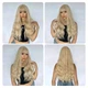Жіноча перука HAIRCUBE LC205-2 довге хвилясте синтетичне волосся з чубчиком, блонд (79422535) - зображення 4