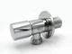 Кран нержавіючий хром кутовий для сантехприладів ASCO 1/2" х 1/2" AS-SS-304-07 - зображення 5