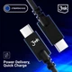 Кабель 3mk Hyper | Type-C to Type-C | 100 Вт | 4k 60 Гц | 1 м | Черный | (5903108464550) - изображение 5