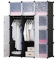 Пластикова складана шафа Storage Cube Cabinet «МР 312-62» Чорна (110х37х146см) - изображение 1