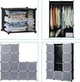 Пластикова складана шафа Storage Cube Cabinet «МР 312-62» Чорна (110х37х146см) - изображение 5