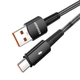Кабель ESSAGER Sunset USB A to Type C 120W USB Charging Cable 1m Black (EXC120-CG01-P) - изображение 2