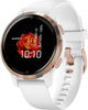 Zegarek sportowy Garmin Venu 2S Rose Gold Bezel with White Case and Silicone Band (010-02429-13) - obraz 1