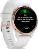 Zegarek sportowy Garmin Venu 2S Rose Gold Bezel with White Case and Silicone Band (010-02429-13) - obraz 3