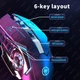 Тихая игровая беспроводная мышь Bluetooth/беспроводное соединение 2,4 ГГц с аккумулятором, с RGB подсветкой для ПК, ноутбуков, планшетов, черная - изображение 2