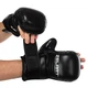 Перчатки для змішаних єдиноборств BO-4612 ZELART MMA чорний size L - зображення 1