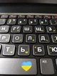 Нестираючі наклейки на клавіатуру Українська / Англійська / ru з великою кирилицею 12х12 мм чорне тло / великі білі символи - зображення 10