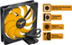 Вентилятор Frime FYF120 3Pin 120 мм Black/Yellow (FYF120HB3) - изображение 2