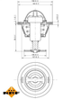 725083 NRF Термостат Hyunday/Kia 1.4/1.6/2.5Crdi NRF (725083) - зображення 1