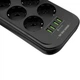 Подовжувач-фільтр Gelius Pro PowerStip U-Power Black 2m GPS-PS-002 - зображення 4