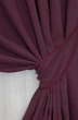 Комплект готовых штор VR-Textil Микровелюр SPARTA № 967ш Бордовый 100х285 см 2 шт (31-307) - изображение 3