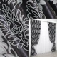 Комплект готових штор VR-Textil Блекаут-софт Корона № 1273ш(А) Чорний з сірим 150х275 см 2шт (33-0111) - зображення 1