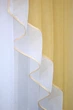 Кухонный ламбрекен VR-Textil № 107к из тюля белый с золотистым 200х170 см (52-0395) - изображение 6