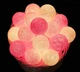 Гирлянда тайские шарики-фонарики CBL Bright Pink 20 шт от батареек, 2.5 м - изображение 1