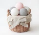 Гирлянда из ниточных шариков CBL Pink-Grey 20 шт от батареек, 2.5 м - изображение 3