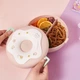 Круглый ланч бокс с приборами Donut 1000 мл, розовый - изображение 2