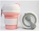 Складний кухоль 350 мл, eco cup з карабіном, рожевий - зображення 5