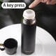 Металевий термос Mini ring cup із кришкою-чашкою, 500 мл - чорний - зображення 4