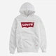 Подростковое теплое худи для мальчика Levi`s LVB-Batwing Screenprint Hoodie 9E8778-001-LV 158-164 см Белое (3665115259261) - изображение 5