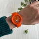 Женские силиконовые часы-конструктор actimer, оранжевый ремешок, циферблат Mate orange - изображение 2