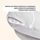 Подушка-диванчик для кормления Sei Design Полоса Серая Хлопок Антиаллергенное волокно 60х70х16 см (2200004314693) - изображение 6