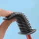 Туалетний йоржик для унітаза Toilet Brush з гнучкою силіконовою щіткою з кріпленням на стіну та підлогу рожевий 0007 - зображення 3
