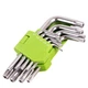 Набір ключів гнутих TORX 9 пр. T10 -T50 Alloid НТ-0912 - зображення 1