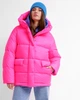 Жіночий пуховик oversize X-Woyz LS-8917-15 M рожевий - зображення 1