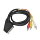 Кабель Скарт папа - 3*RCA (вход) папы профессинальный 1.5 метра - изображение 2