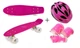 Пенни-борд Penny Best Board LED колеса PU Шлем + защита с регулировкой Pink (83464793274) - изображение 1