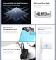 Сетевое зарядное устройство BASEUS GaN5 Pro 65W (2 USB Type-C + USB Type-A) 65Вт PD3.0 QC4.0 + Кабель Type-C - изображение 2