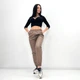 Штаны-джоггеры из экокожи Fashion 50/52 мокко - изображение 1