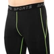 Тайтсы мужские компрессионные Zelart Fit J01K размер 3XL (180-185 см) Black-Green - изображение 5