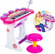 Игровой набор синтезатор пианино с микрофоном табуретом Kinderplay KP8285PIN - изображение 1