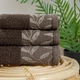 Полотенце махровое Home Line для ванны 50х90 Флора Коричневое 177664 - изображение 2