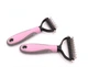 Колтуноріз для видалення підшерстя Single Side Pet Hair Knots Dematting Comb для собак та кішок M pink - зображення 2