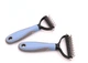 Колтуноріз для видалення підшерстя Single Side Pet Hair Knots Dematting Comb для собак і котів L blue - зображення 2