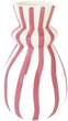 Wazon Que Rico Carolina Rayas Bailarinas 15 cm Pink / White (148-00895) - obraz 1