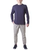 Футболка Лонгслів чоловіча TRUSSARDI JEANS (52T00636-1T006031-U281/22-23) Синій L - изображение 2