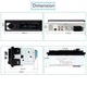 Чорна автомагнітола Podofo JSD 520 з Bluetooth AUX потужність 4х60W - зображення 5