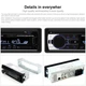 Чорна автомагнітола Podofo JSD 520 з Bluetooth AUX потужність 4х60W - зображення 6