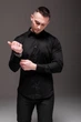 Рубашка R.A. Classic Fitted Black XL чёрная 2042 чер-XL - изображение 4