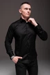 Рубашка R.A. Classic Fitted Black XL чёрная 2042 чер-XL - изображение 6