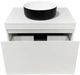 Тумба подвесная ADAMANT Astra W 70 с умывальником Arena Black Matte/White Glossy - изображение 4