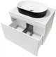 Тумба подвесная ADAMANT Astra W 70 с умывальником Beste New Black Matte/White Glossy - изображение 2
